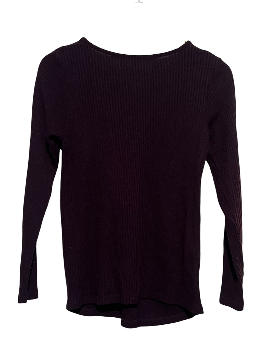 Stowaway Collection Sweater V Neck Ribbed Long Sleeves Purple Maternity Small - Picture 3 of 5